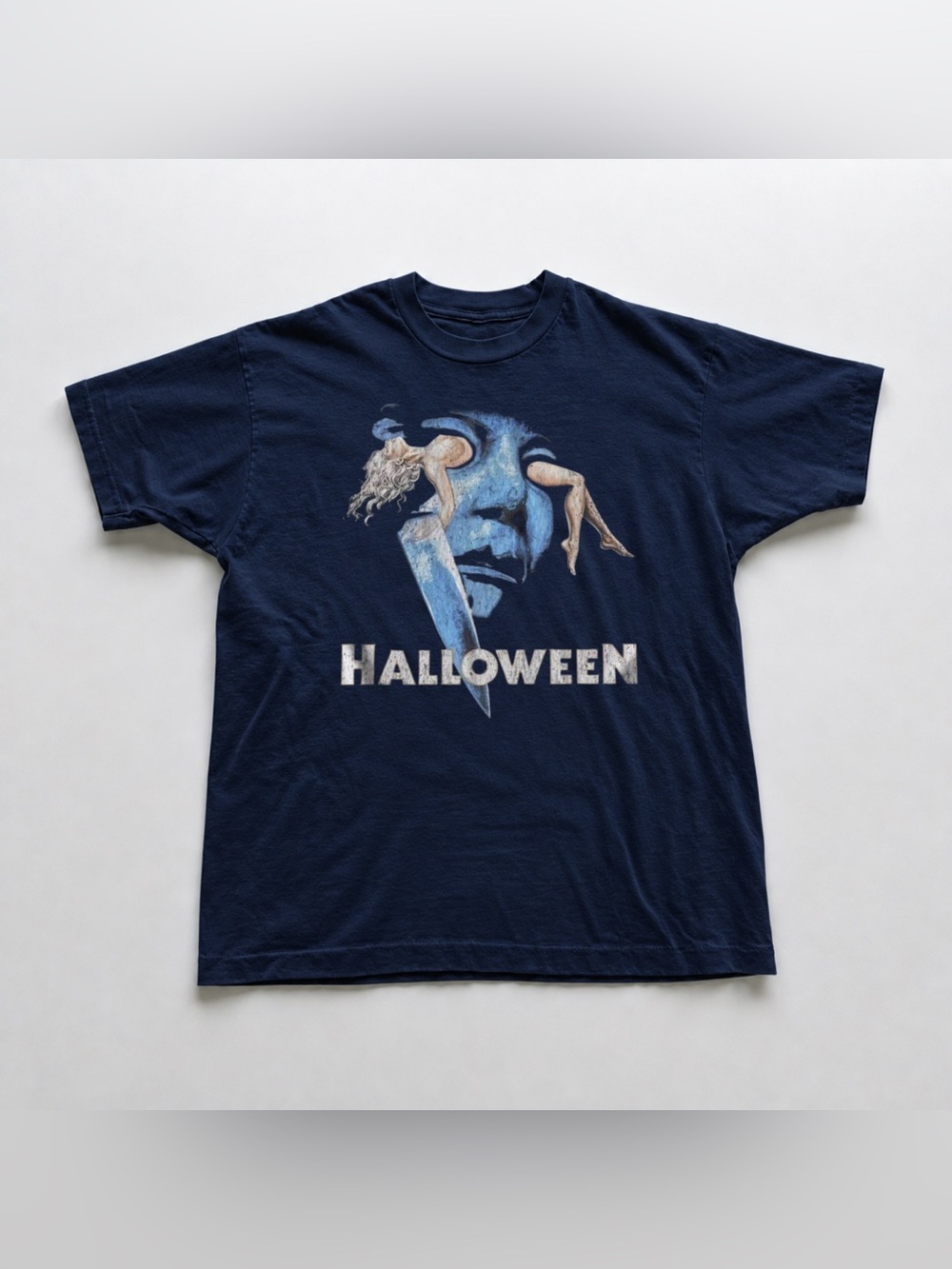 Navy Blue Halloween Graphic Tee